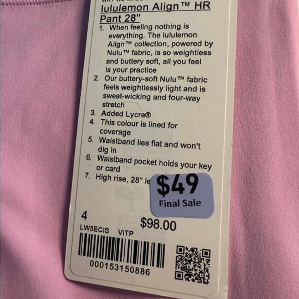 Lululemon Athletica Align HR Pant - Picture 3 of 8